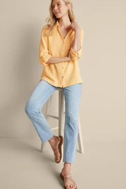 Soft Surroundings Addison Gauze Big Shirt| Tops