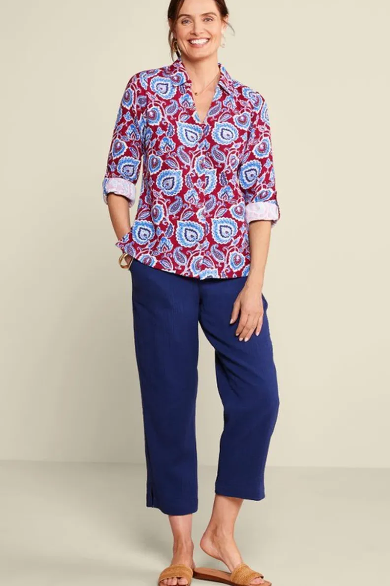 Soft Surroundings Addison Gauze Big Shirt| Tops
