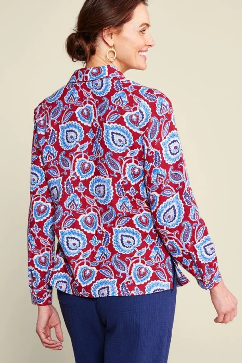 Soft Surroundings Addison Gauze Big Shirt| Tops