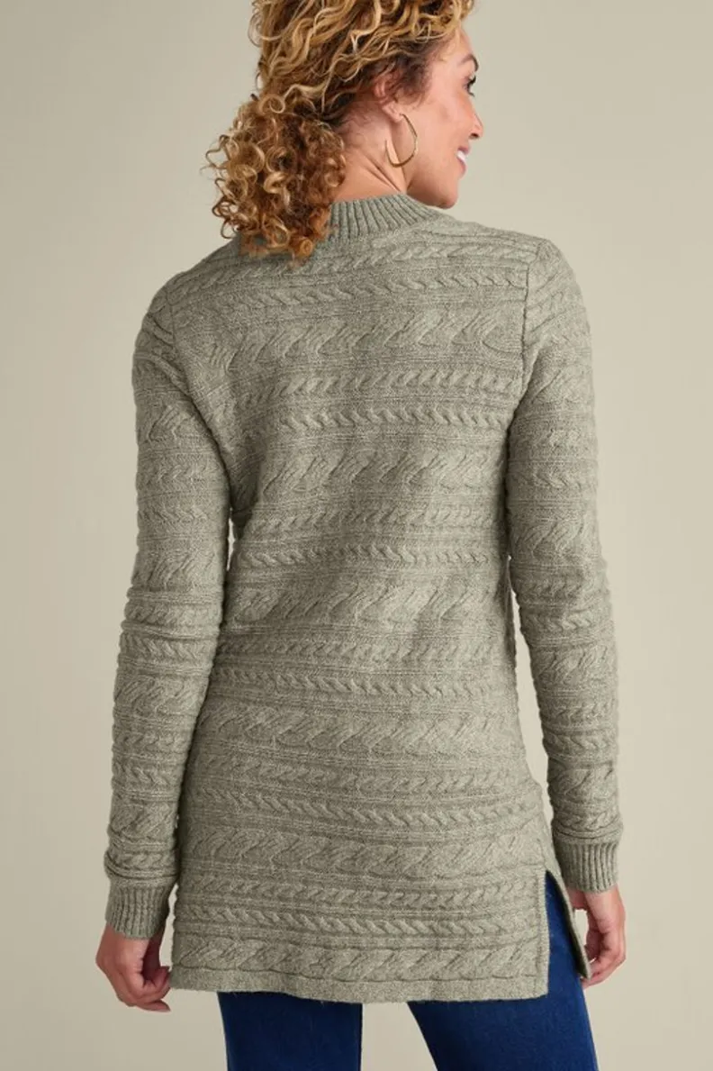 Soft Surroundings Alena Cable Sweater Tunic| Tops|Sweaters & Cardigans