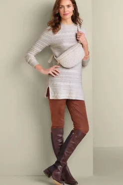 Soft Surroundings Alena Cable Sweater Tunic| Tops|Sweaters & Cardigans
