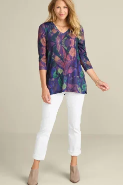 Soft Surroundings Alila 3/4 Sleeve Tunic| Tops