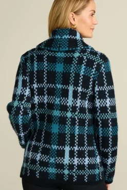 Soft Surroundings Alpine Plaid Sweater Coat| Tops|Sweaters & Cardigans