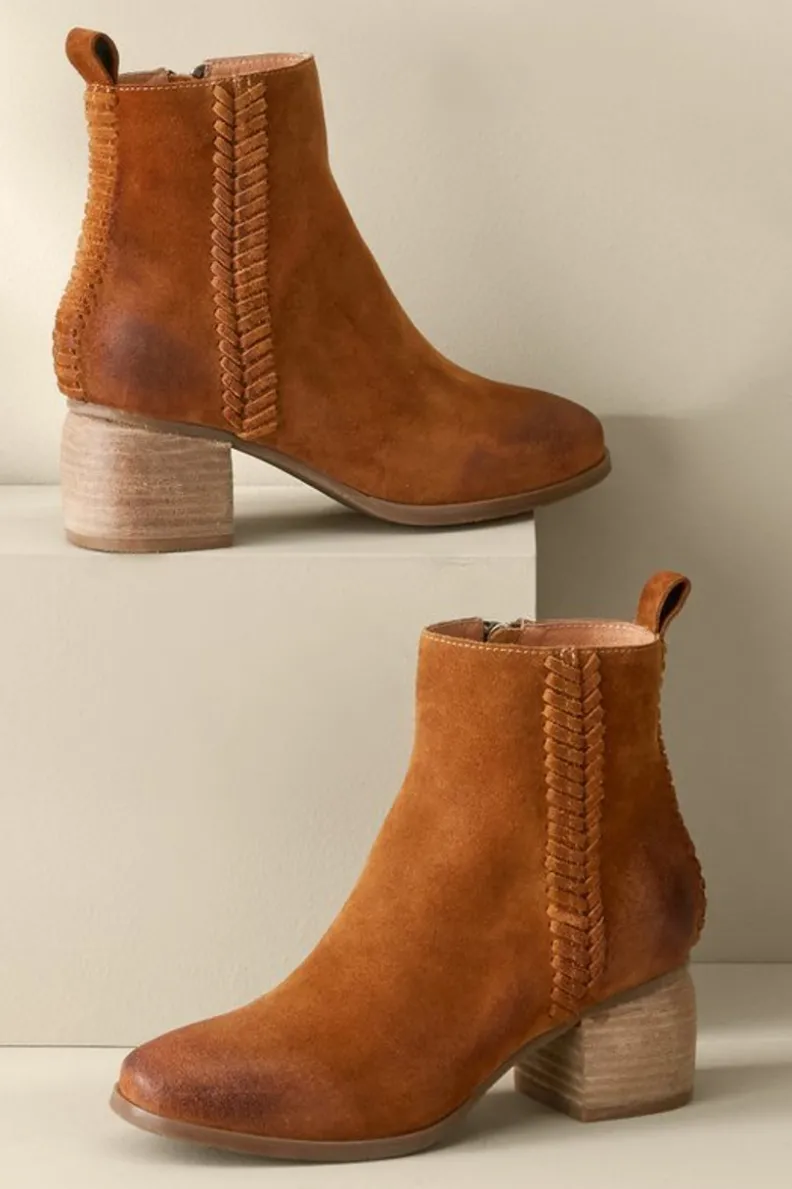 Soft Surroundings Antelope Nila Braid Bootie| Shoes