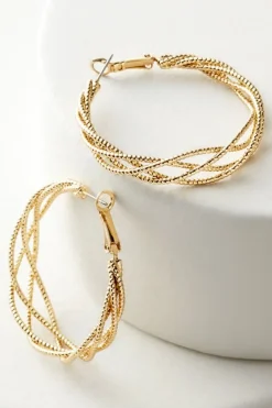 Soft Surroundings Aria Sparkle Hoops Earrings| Jewelry|Earrings