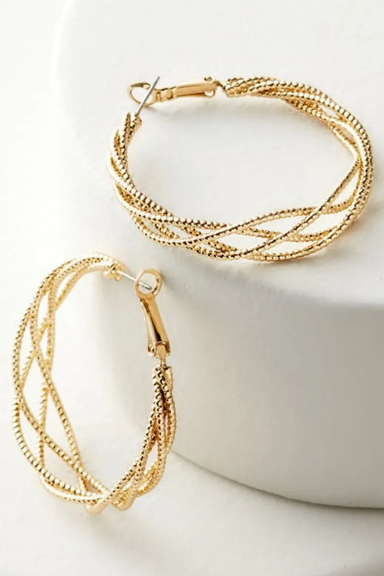 Soft Surroundings Aria Sparkle Hoops Earrings| Jewelry|Earrings
