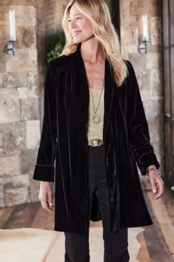 Soft Surroundings Aria Velvet Jacket| Jackets & Coats