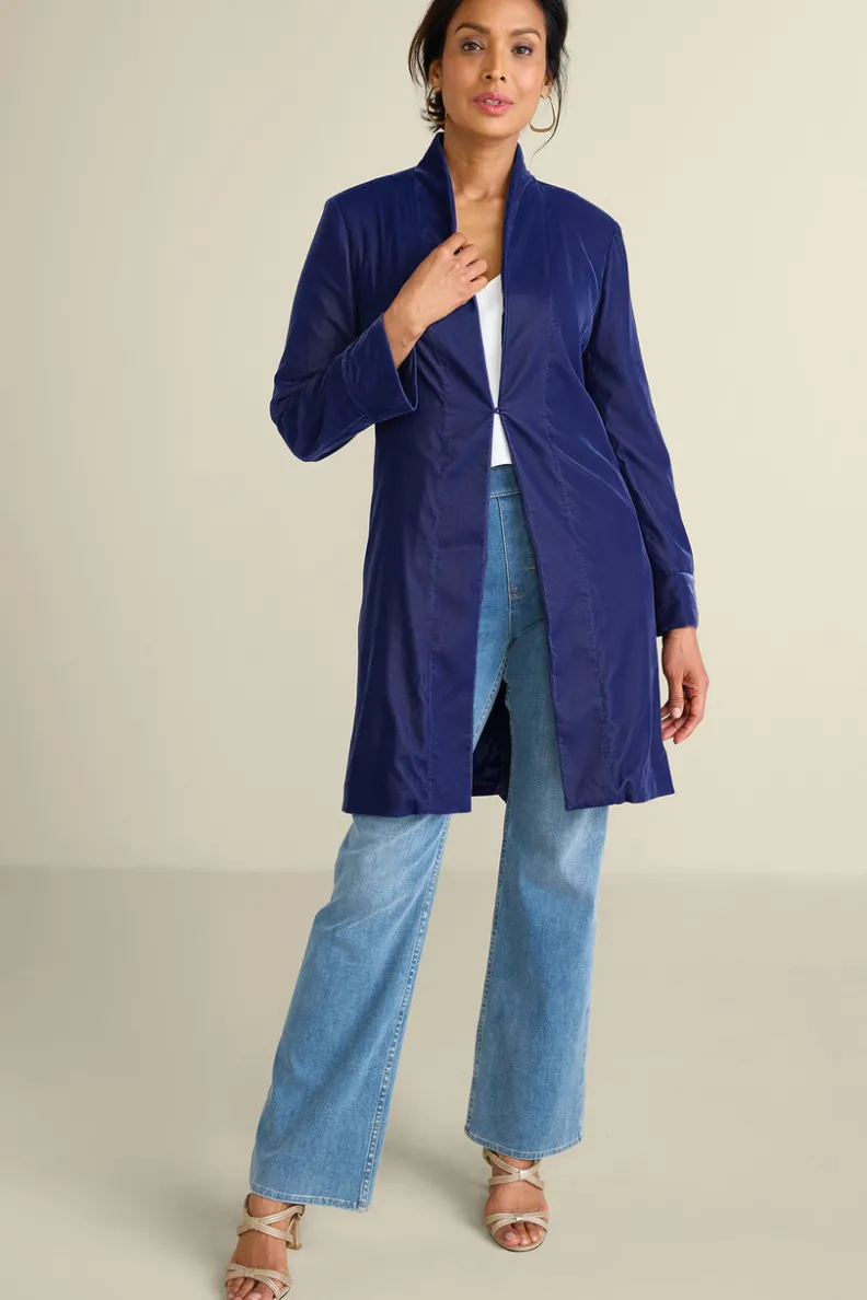Soft Surroundings Aria Velvet Jacket| Jackets & Coats