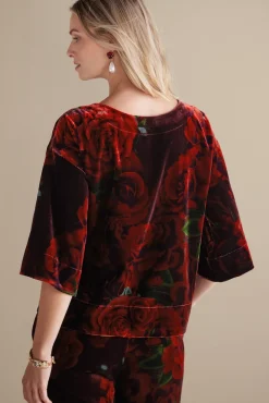 Soft Surroundings Aria Velvet Top| Tops