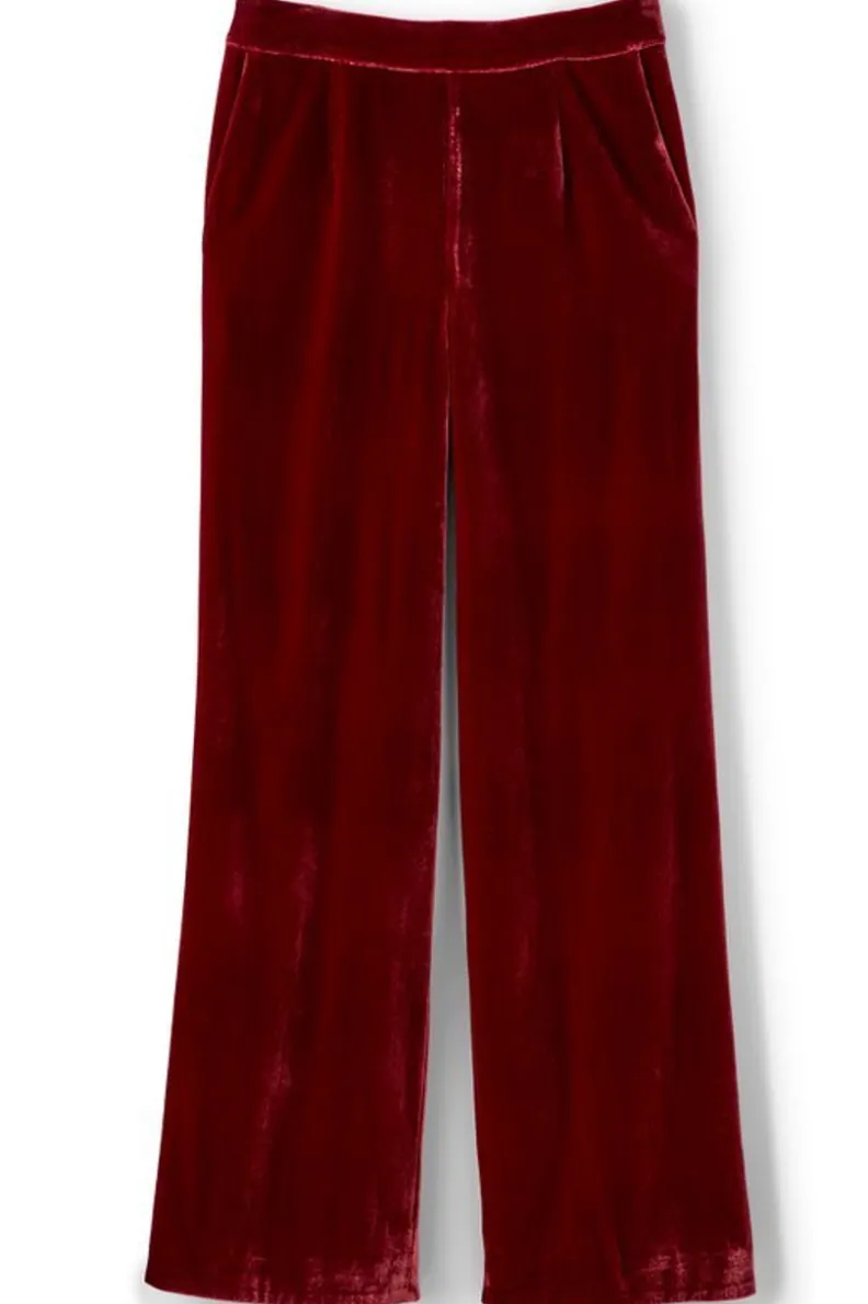 Soft Surroundings Aria Velvet Wide Leg Pants| Pants