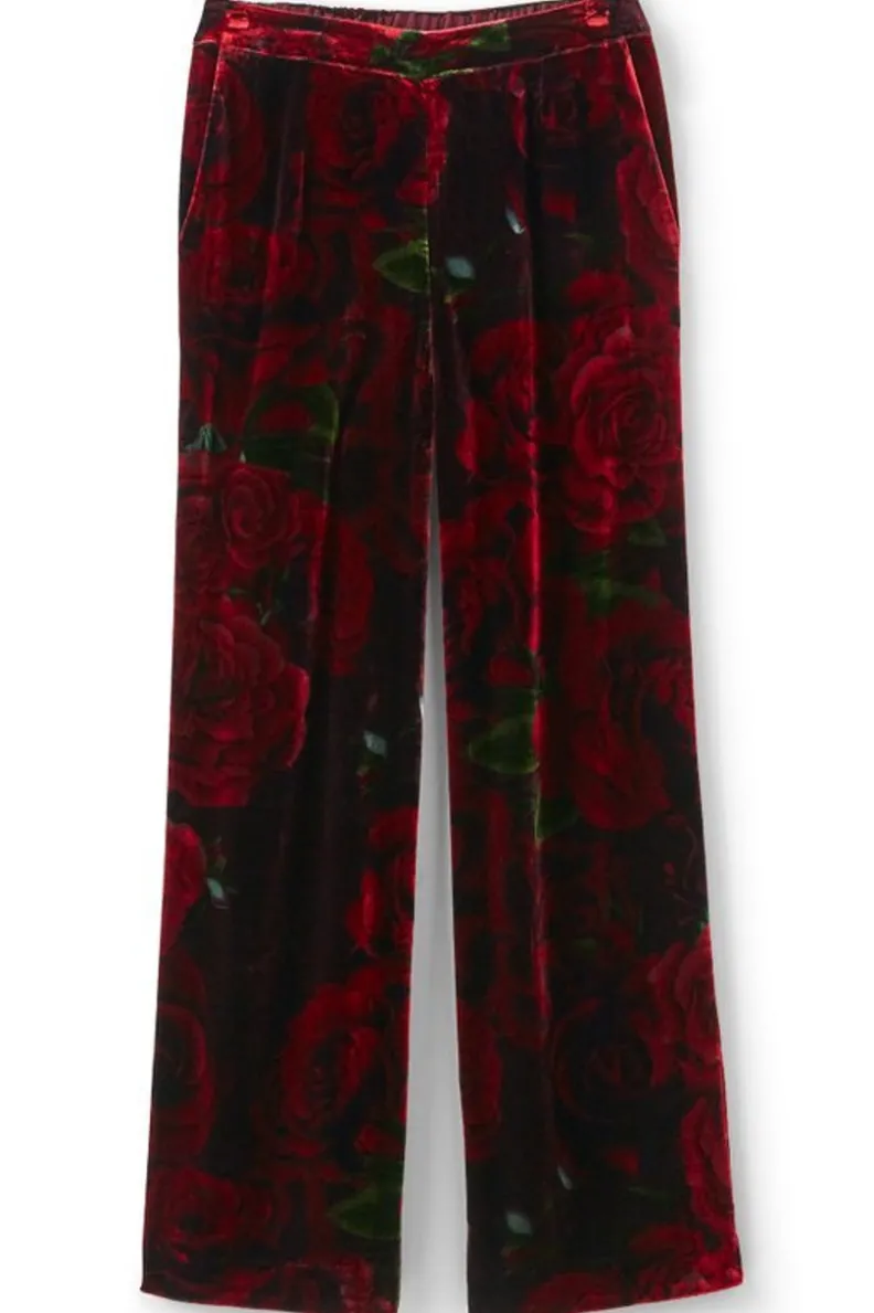 Soft Surroundings Aria Velvet Wide Leg Pants| Pants