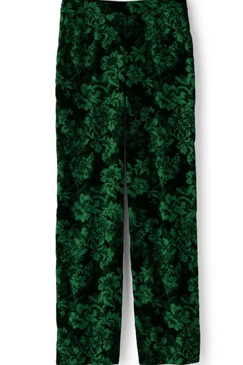 Soft Surroundings Aria Velvet Wide Leg Pants| Pants