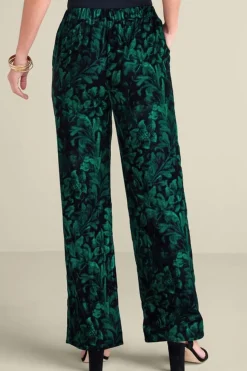 Soft Surroundings Aria Velvet Wide Leg Pants| Pants