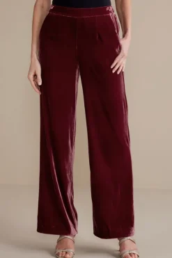 Soft Surroundings Aria Velvet Wide Leg Pants| Pants