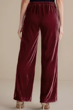 Soft Surroundings Aria Velvet Wide Leg Pants| Pants