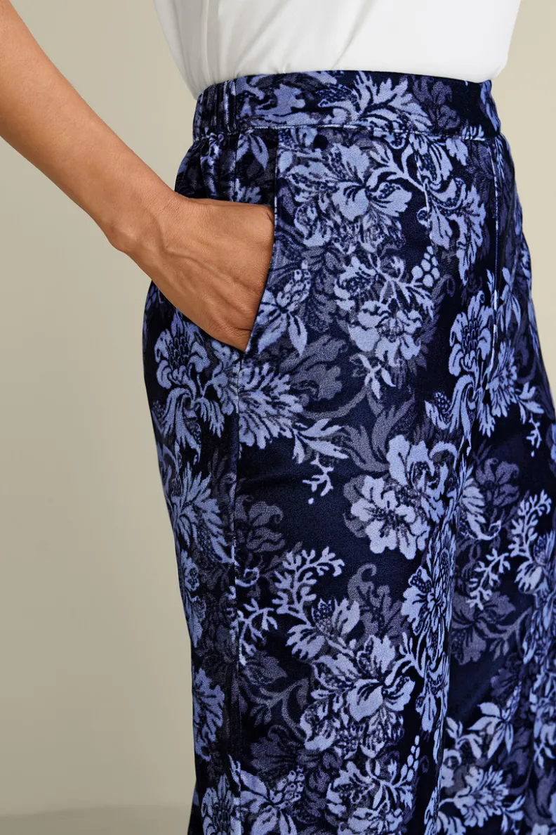Soft Surroundings Aria Velvet Wide Leg Pants| Pants