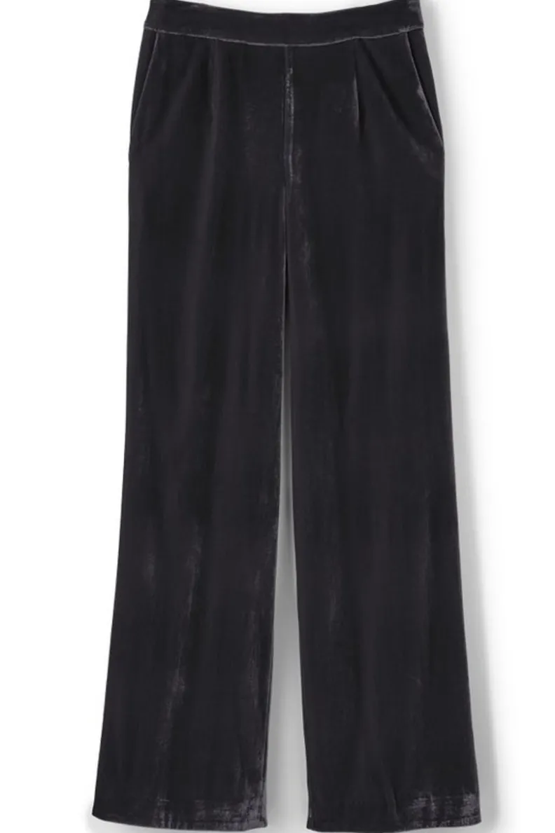 Soft Surroundings Aria Velvet Wide Leg Pants| Pants