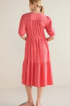 Soft Surroundings Arielle Gauze Midi Dress| Dresses
