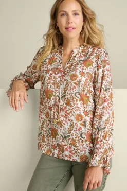 Soft Surroundings Asha Long Sleeve Top| Tops