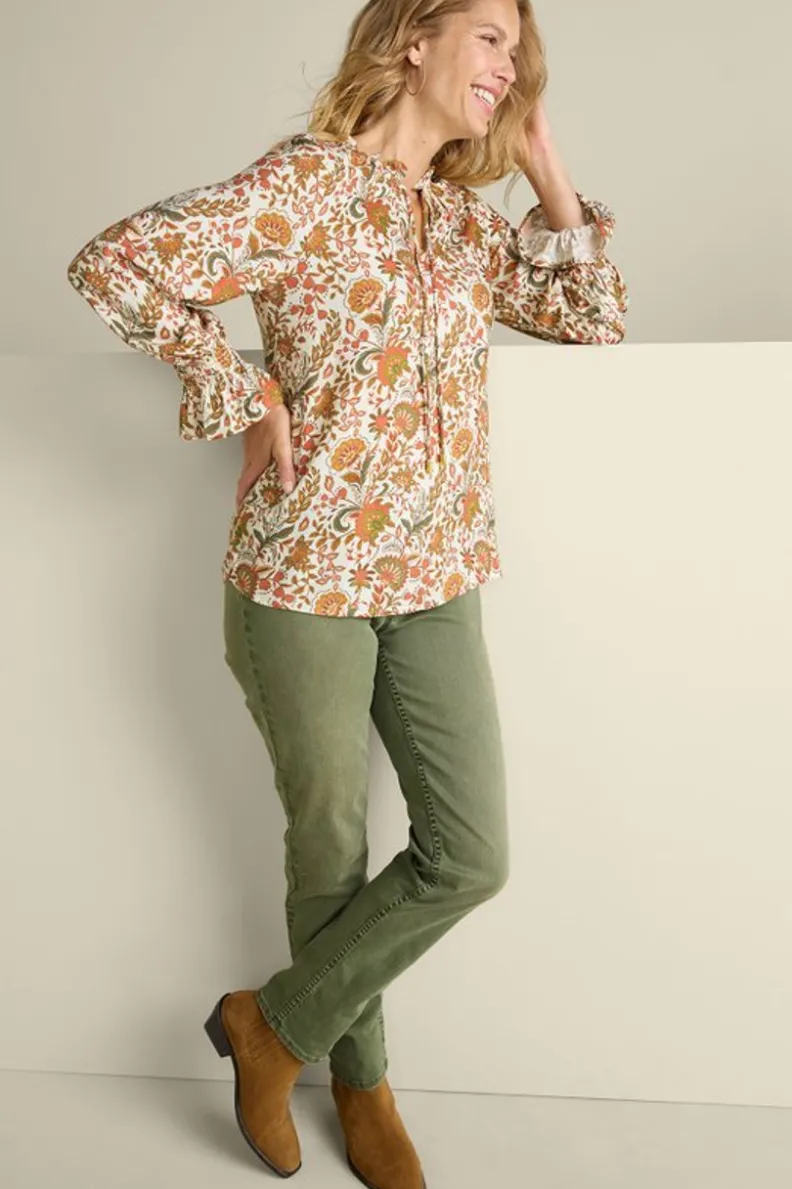 Soft Surroundings Asha Long Sleeve Top| Tops