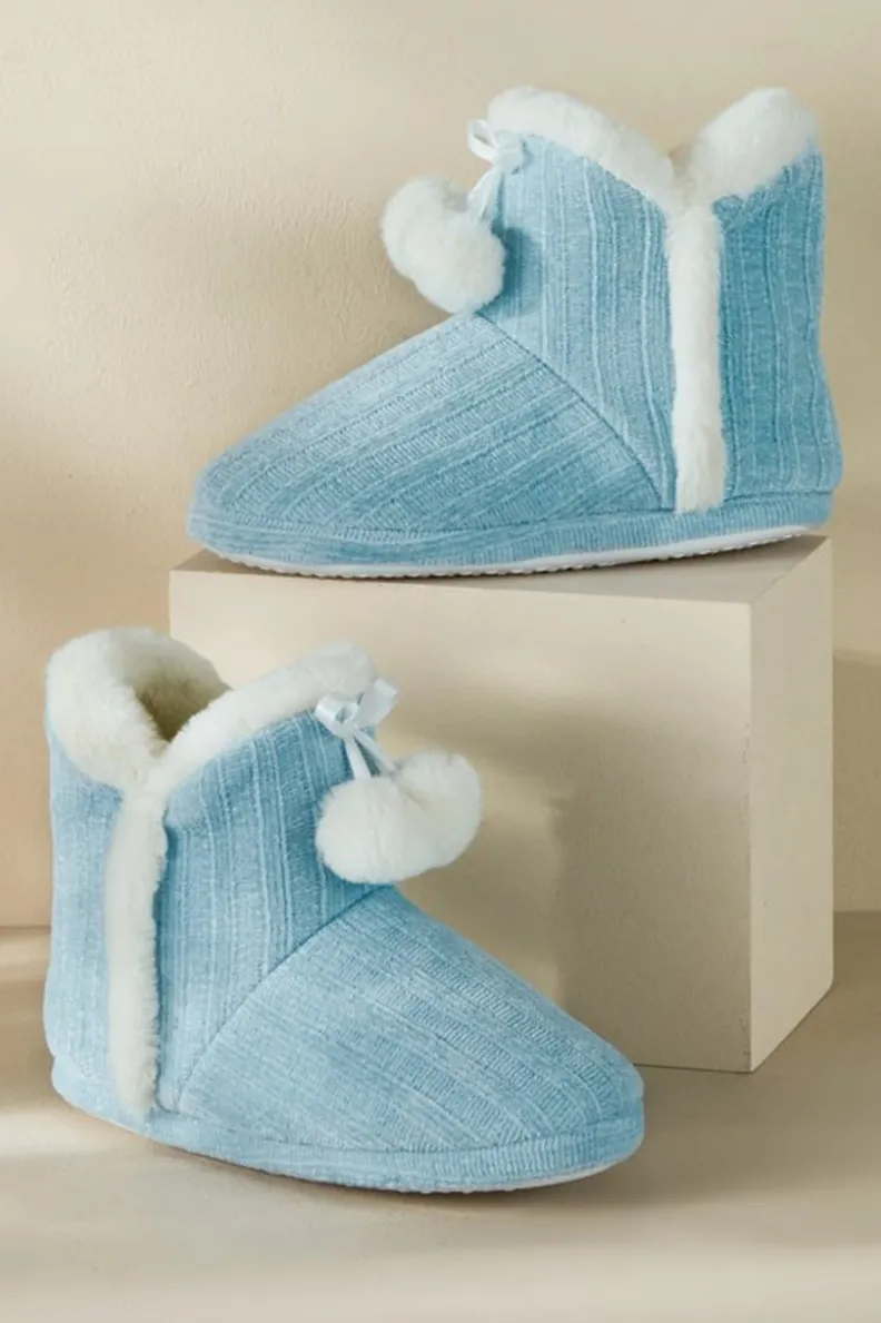 Soft Surroundings Ashlyn Cabled Bootie Slippers| Shoes
