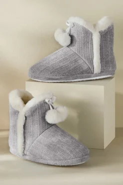 Soft Surroundings Ashlyn Cabled Bootie Slippers| Shoes