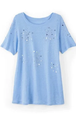Soft Surroundings Astra Linen Tee| Tops