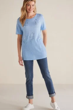 Soft Surroundings Astra Linen Tee| Tops