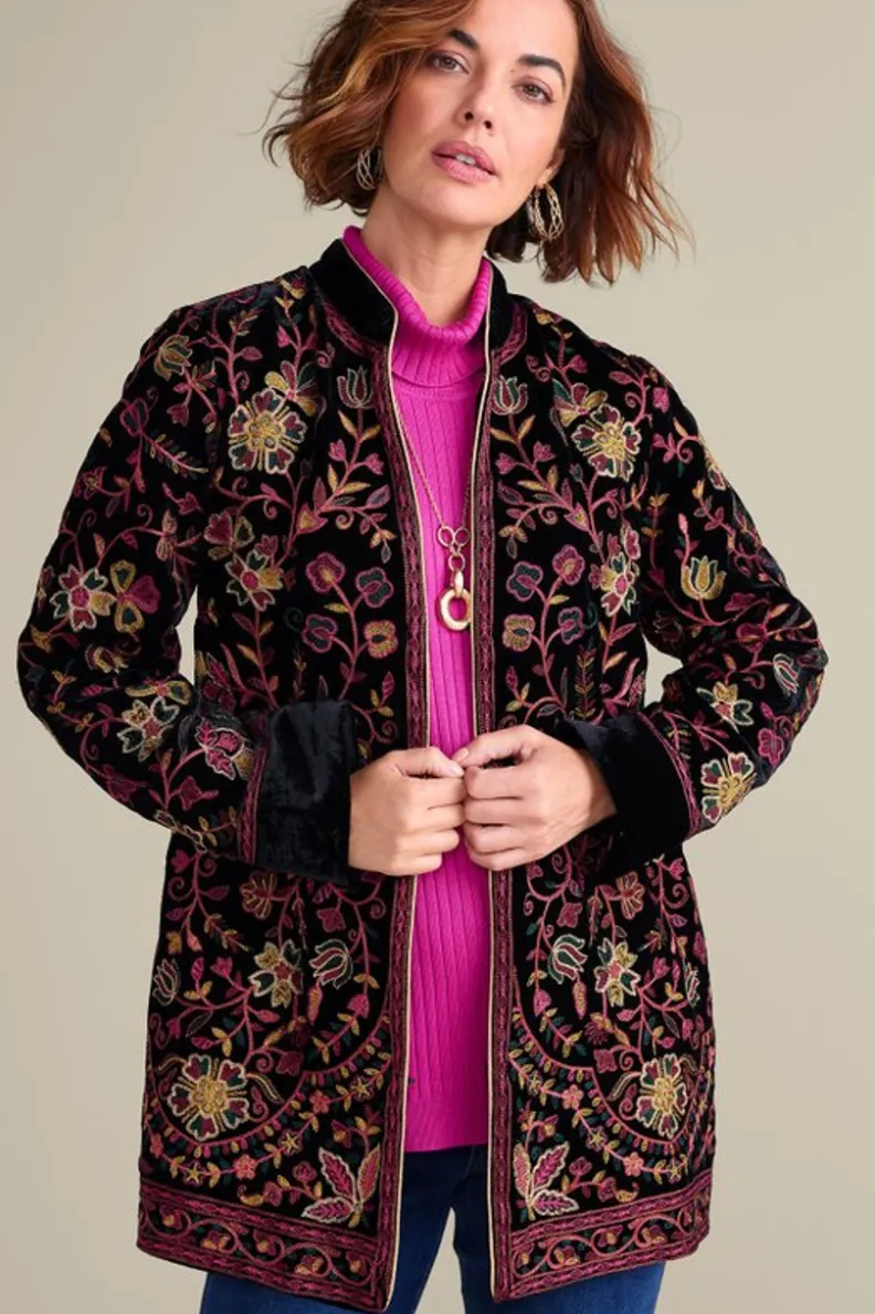 Soft Surroundings Astrid Velvet Jacket| Jackets & Coats
