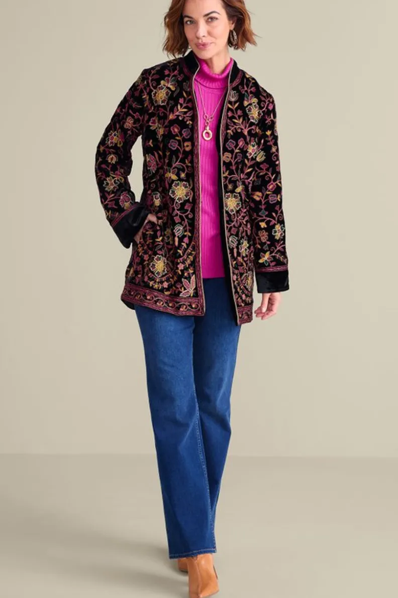 Soft Surroundings Astrid Velvet Jacket| Jackets & Coats