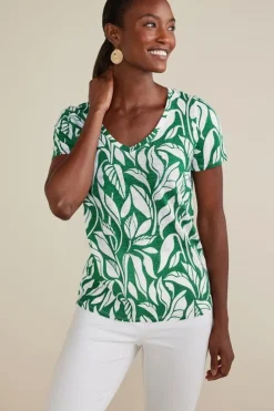 Soft Surroundings Aubrey Linen Slub Tee| Tops