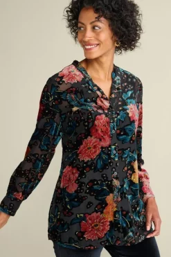 Soft Surroundings Autumn Velvet Tunic| Tops