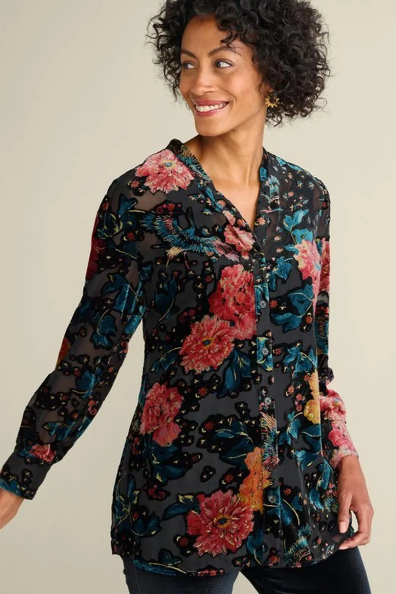 Soft Surroundings Autumn Velvet Tunic| Tops