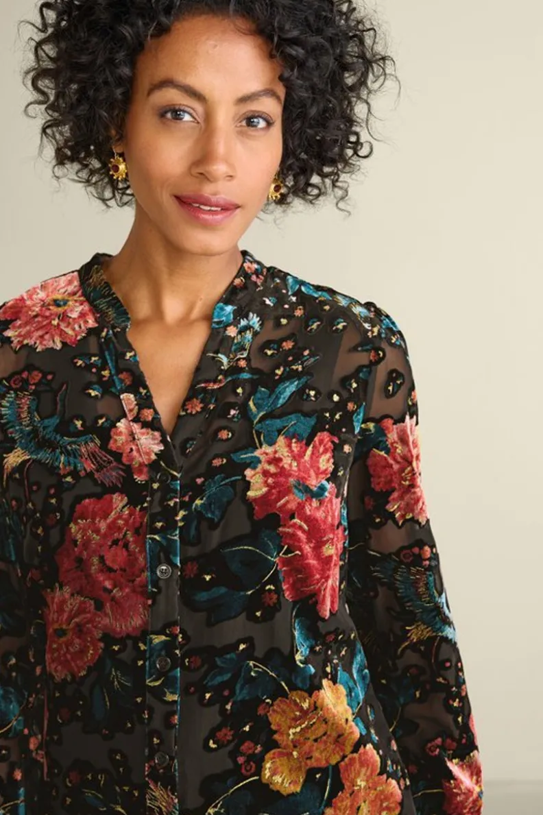 Soft Surroundings Autumn Velvet Tunic| Tops
