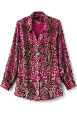 Soft Surroundings Bellarosa Velvet Tunic| Tops