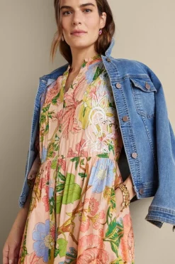 Soft Surroundings Bellicia Embroidered Midi Dress| Dresses