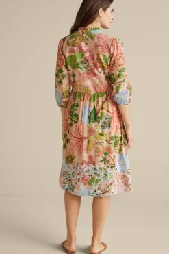Soft Surroundings Bellicia Embroidered Midi Dress| Dresses