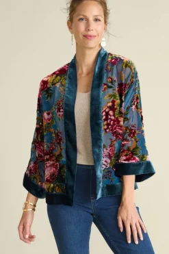 Soft Surroundings Bercy Velvet Topper| Toppers|Jackets & Coats