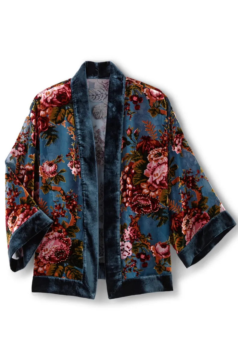 Soft Surroundings Bercy Velvet Topper| Toppers|Jackets & Coats