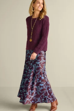 Soft Surroundings Blaise Satin Skirt| Skirts