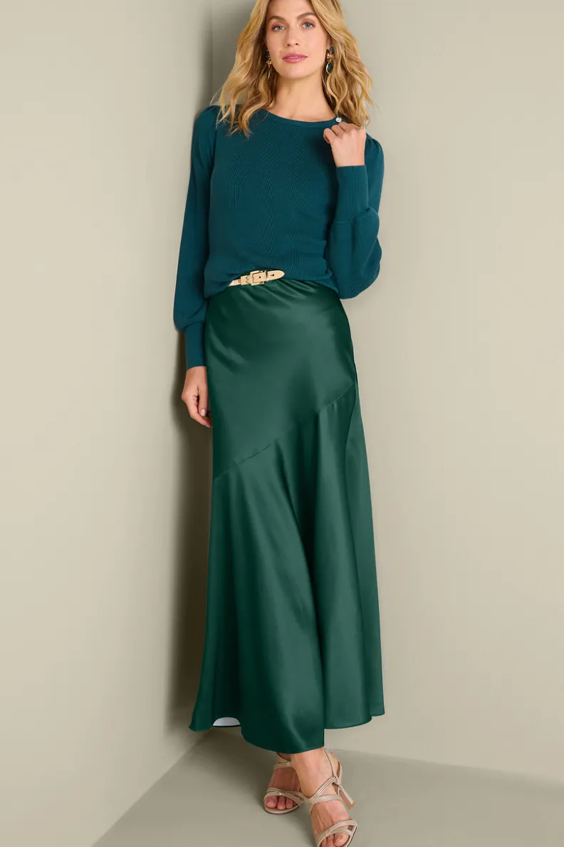 Soft Surroundings Blaise Satin Skirt| Skirts