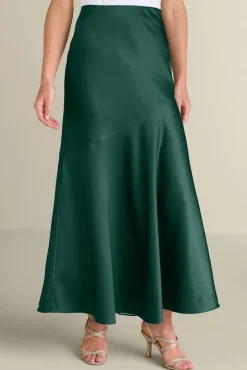 Soft Surroundings Blaise Satin Skirt| Skirts