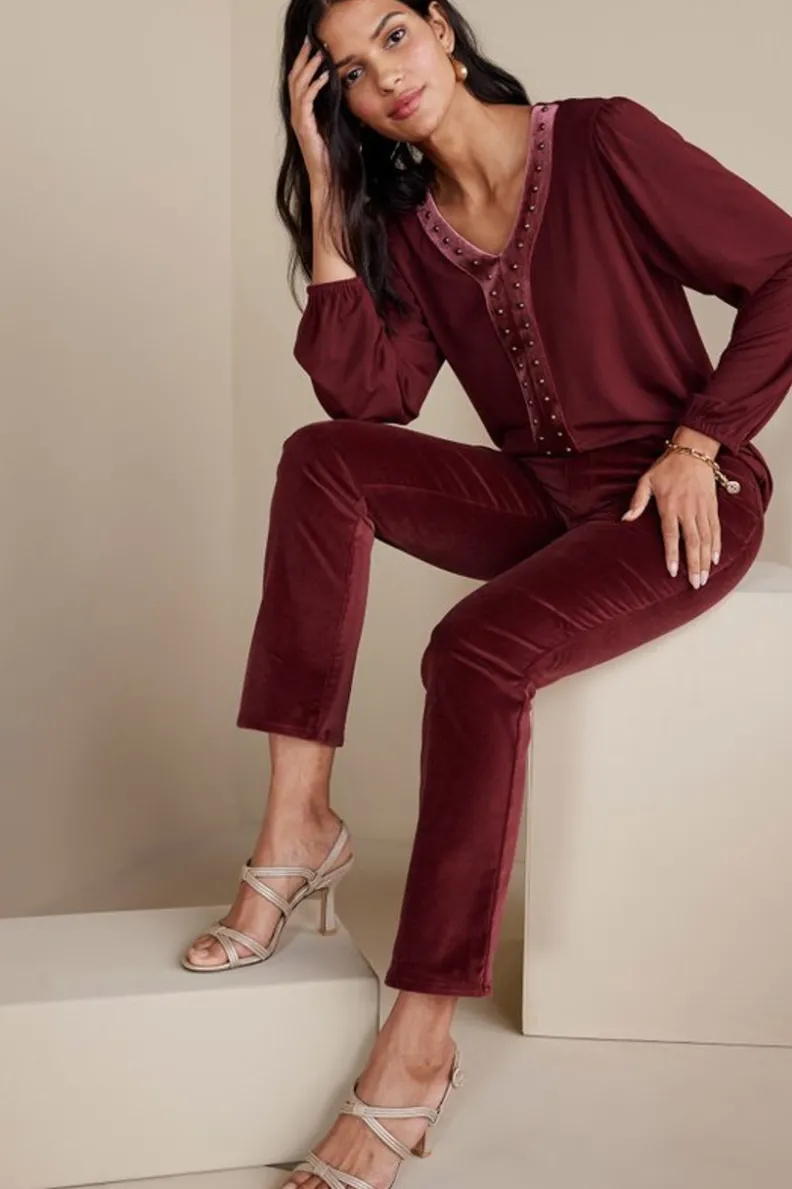 Soft Surroundings Blakely Velveteen Pants| Pants