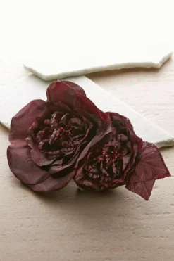 Soft Surroundings Bordeaux Blooms Pin| Jewelry