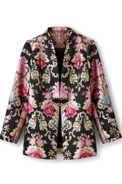 Soft Surroundings Branca Jacquard Jacket| Jackets & Coats