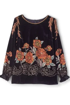 Soft Surroundings Brielle Velvet Top| Tops