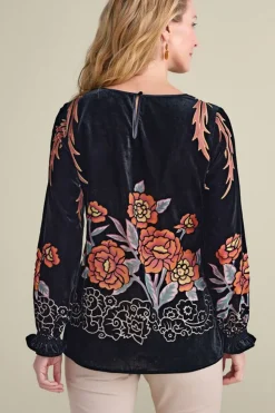 Soft Surroundings Brielle Velvet Top| Tops