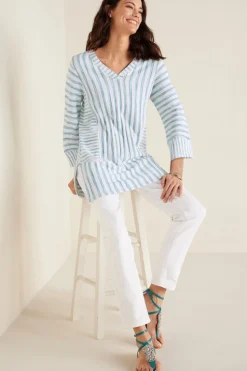 Soft Surroundings Briza Stripe Tunic| Tops