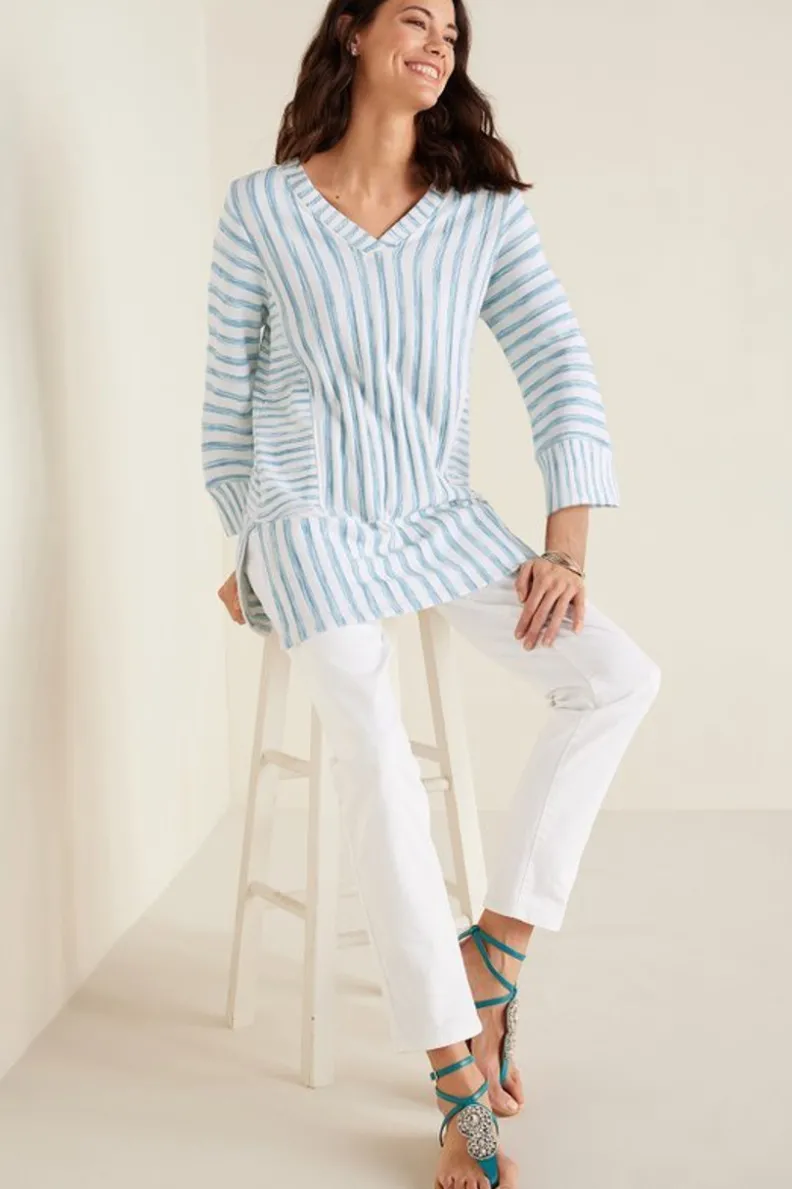 Soft Surroundings Briza Stripe Tunic| Tops
