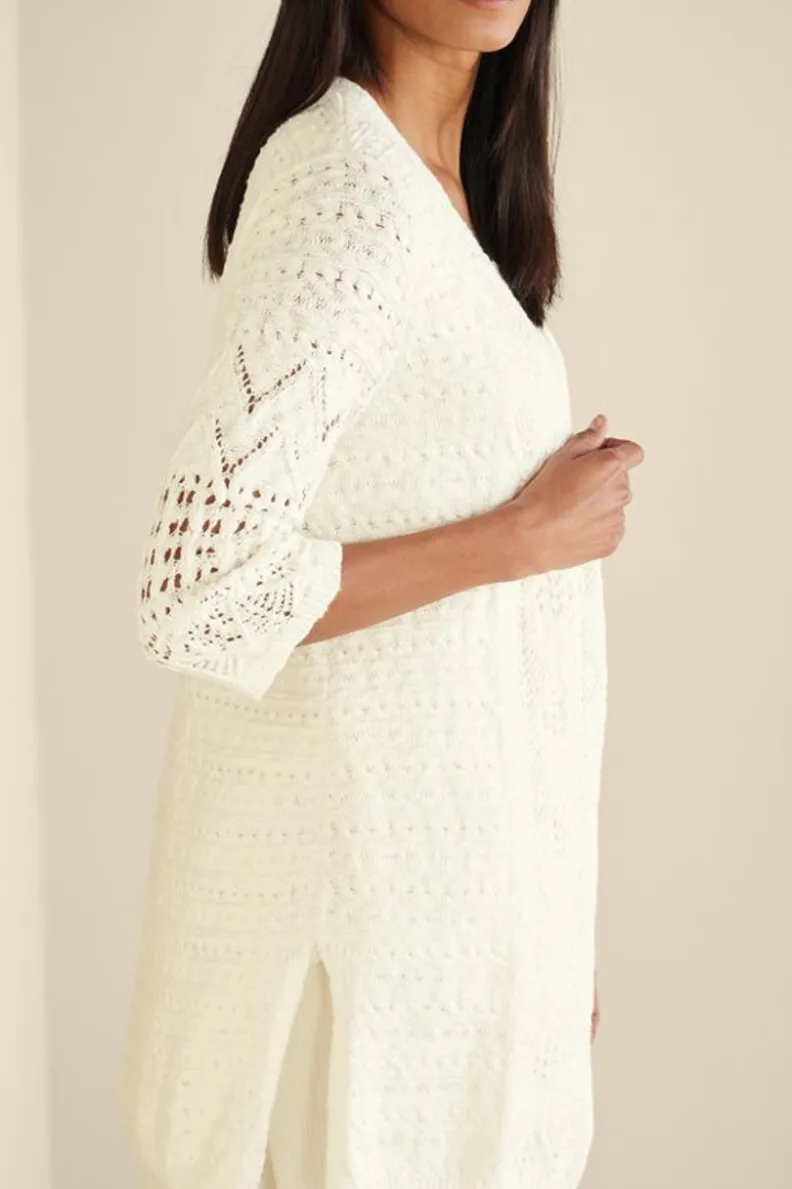 Soft Surroundings Calistoga Pointelle Cardigan| Tops|Sweaters & Cardigans